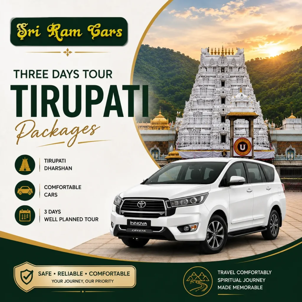 Three days tour tirupati packages in chennai