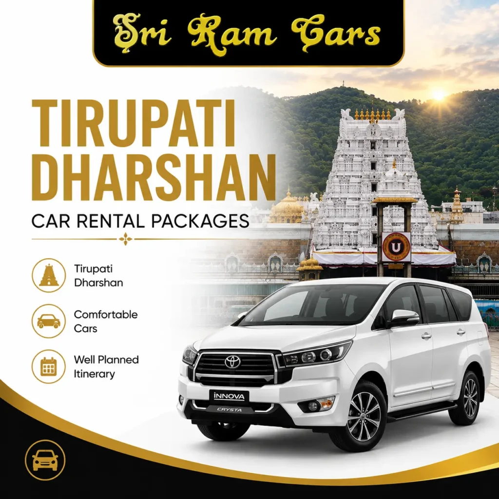 Tirupati Dharshan car rental Packages in chennai