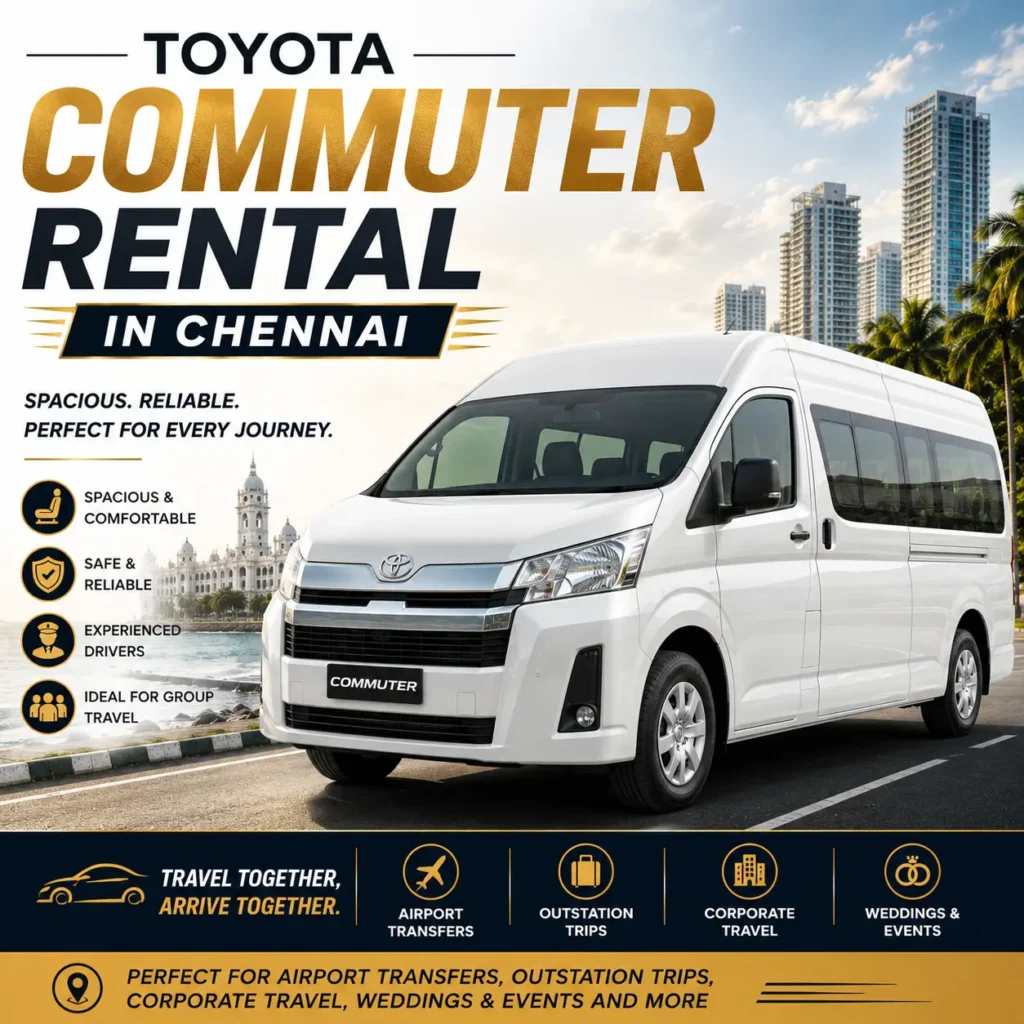 Toyota Commuter rental in chennai