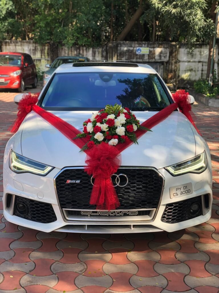 Audi A6 wedding car rental in Chennai - Sri Ram Cars Chennai