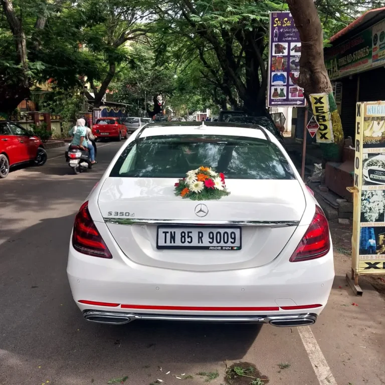 Benz S Class car rental - Sri Ram Cars Chennai