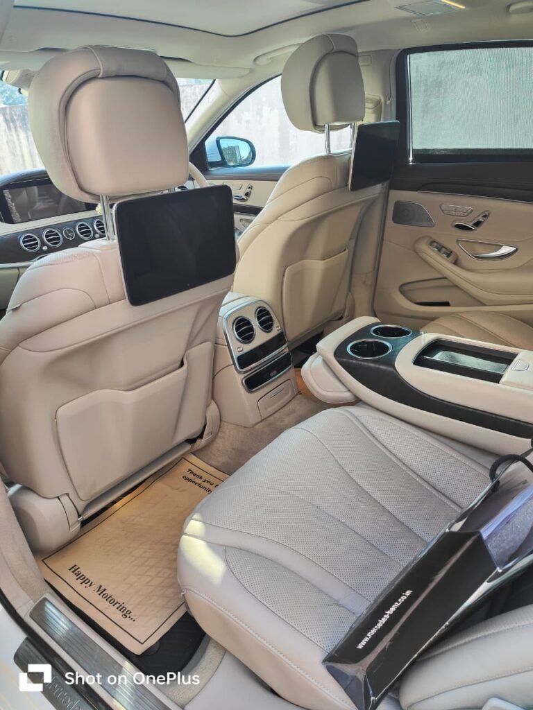 Benz S Class interior - Sri Ram Cars Chennai