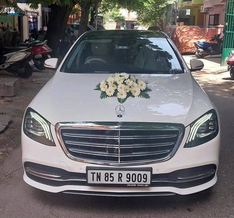 Benz S Class wedding car rental in Chennai - Sri Ram Cars Chennai