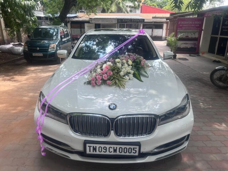 BMW 7 Series wedding car rental - Sri Ram Cars Chennai
