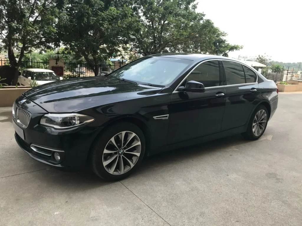 Black BMW 5 Series - chauffeur-driven rental in Chennai