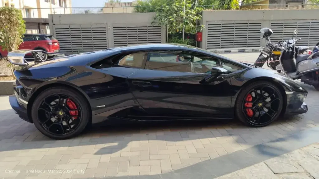 Black Lamborghini Huracan - Sri Ram Cars Chennai